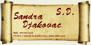 Sandra Đakovac vizit kartica